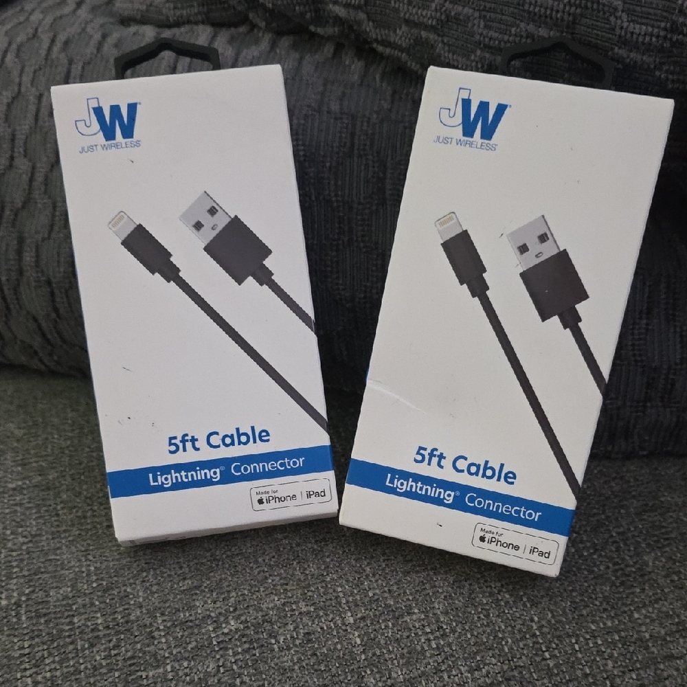 Black Lightning Cable - 5ft Set Of 2.